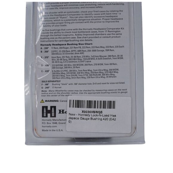 Hornady Lock-N-Load Headspace Gauge Bushings – Extend Brass Life & Improve Accur - Picture 6 of 6